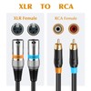 Getaria 3.3ft Dual RCA to Dual XLR Cable,2 RCA Male