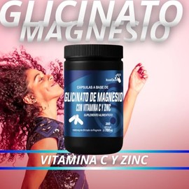 IsaaQuim Glicinato de Magnesio con Gluconato de Zinc – 200 Cápsulas de 600 mg | Aporta 200 mg de Magnesio Elemental por Porción | Suplemento Alimenticio – Libre de Excipientes