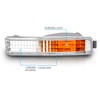 AmeriLite Replacement Bumper Parking Lights Clear Set For 90-91 Honda