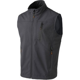Beretta Men's Daybreak Softshell Outdoor Hiking Upland Hunting Lightweight Wind & Water-Repellent Breathable Mesh Lined Vest, Charcoal, X-Large