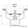 TALEA 114 mm Sink Dish Drainer Drain Kit for Single