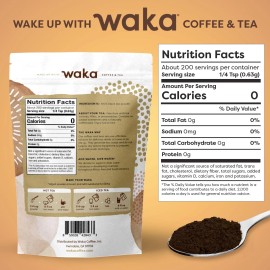 Waka Instant Black Tea Mix, Classic - 100% Tea Leaves, No Additives, Unsweete...