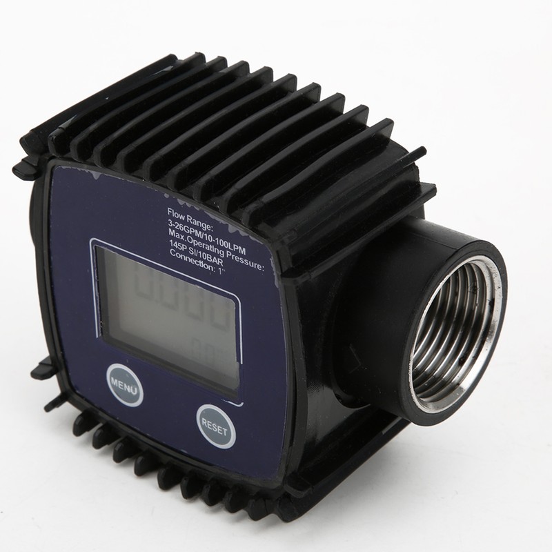 K25 1in Female Thread Flowmeter Digital Display Water Liquid Flow