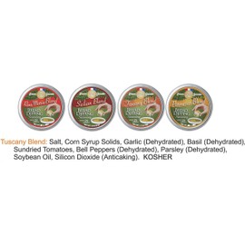 Dean Jacob's Tuscany Bread Dipping Seasonings (Pack of 6 Tins)