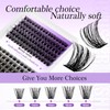 Cluster Lashes Kit 12-16mm D Curl Mixed Natural Individual Eyelashes