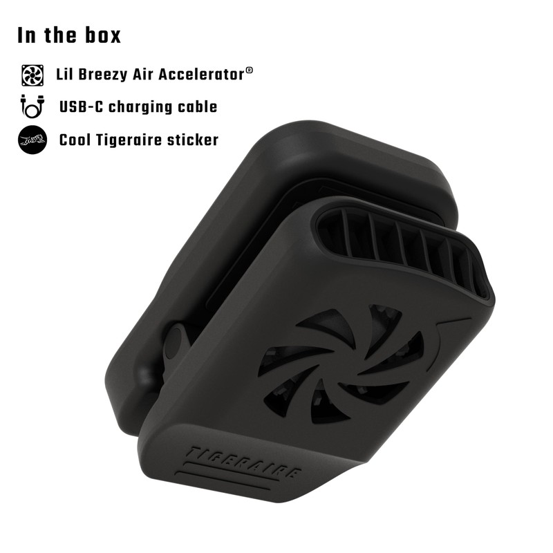 Tigeraire Lil Breezy Clip-On Fan – Mini Personal Portable Fan