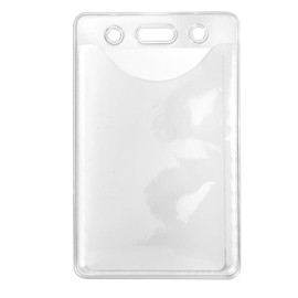 Karteo Credit Card ID Sleeves [Pack of 10] Card Sleeves Vertical Transparent Vinyl ID Card Holder 86 x 54 mm Card Holder