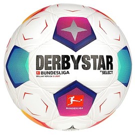 DERBYSTAR Unisex Youth Bundesliga Brilliant Replica S-Light v23 Football, White, 3