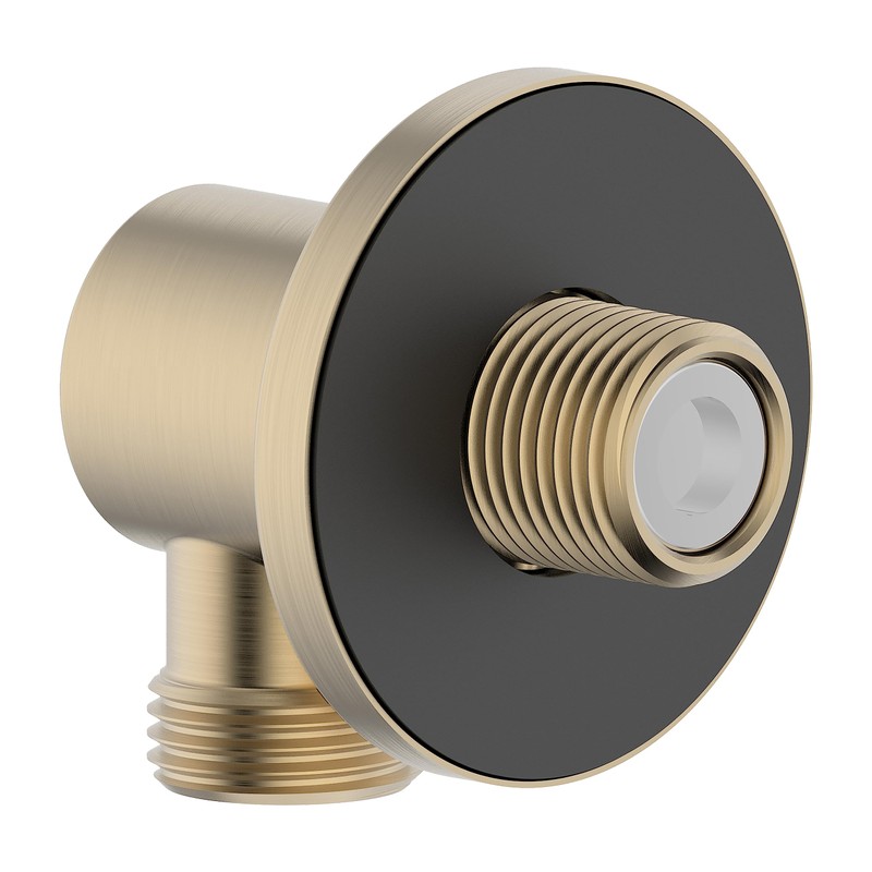 Derengge SA-0041-BG Handheld Shower Wall Supply Elbow, Wall-Mount Hose Connector,