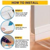 Weather Stripping 32.8FT(L) x 2in(W) Under Door Draft Blocker Silicone