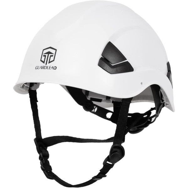Hard Hat White ABS Safety Helmet, with Air Vents and