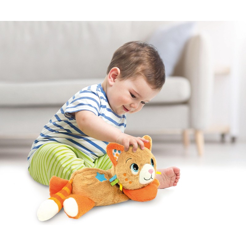 Clementoni 17771 Soft Plush Kitty Calming Bed Time Interactive Cat