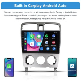 ZBARK 9 inch Android 13 Touch Screen for Subaru Forester from 2002 to 2008 Radio with Wireless Carplay Android Auto Car Stereo with Free Backup Camera GPS Navigation Bluetooth RDS DSP Head Unit