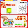 Lechonix 38 Pcs Travel Magnetic Tiles, Mini Magnetic Tiles with