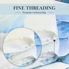 LIVETTY Blue Shower Curtains 180x180cm Drop Fabric Shower Curtain for