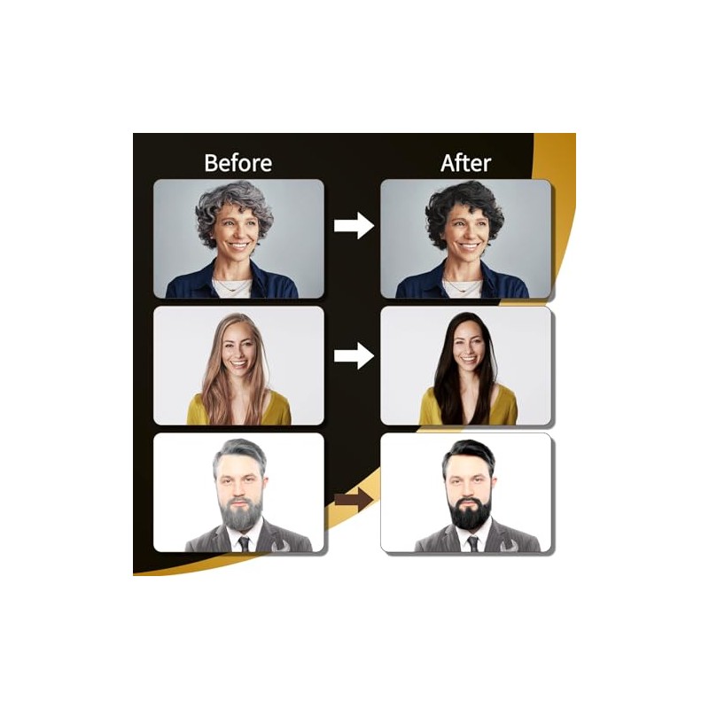 Instant Negro Hair Tinte Shampoo 3 En 1 para Cobertura