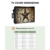 Outdoor TV Cover Lonely Star of Pristine West Texas Waterproof
