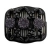 LOVEF 4 Pcs Wood Double Combs Magic Hair Clips Women