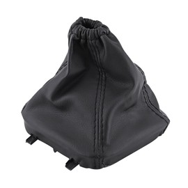 Car Gear Knob Cover Car Gear Lever Gaiters Boots PU Leather Dust Protection Button Dustproof Cover Frame Kit Gaiters Boots Replacement for Transit MK7
