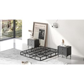 JWIFSEF Full-Size-Box-Spring，Full Box Spring 5 inch,Easy Assembly Full, Metal Sturdy Heavy Duty Structure with Fabric Cover,Mattress Foundation,3500lbs Max Weight Capacity