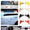 3 Pcs Black Bat Car Sticker Decal for Rearview Mirror