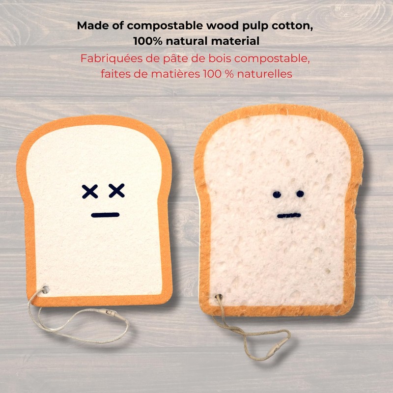 Starfrit Gourmet OMG! - Set of 2 Compostable Bread Sponges
