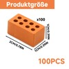 100 Mini Bricks Set, Miniature Bricks for DIY Projects, Model