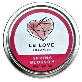 LB Love Organics Hard Lotion Bar | Organic Beeswax and Plant based Moisturizer | Plastic free solid moisture bar (Spring Blossom)