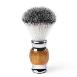Doladaes Shaving Brush for Men，shave brush soft and dense, Stainless Steel Handle,Ultra-Strong Nut Structure,Minimal Shedding, Fast Lather,The best shave of your life! Brown Pearl