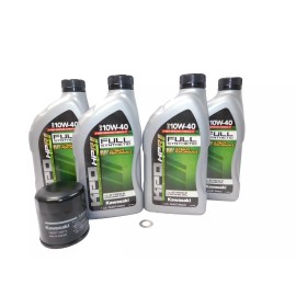 Kawasaki 2016-2025 Kawasaki Ninja ZX-10R ZX-10RR OEM Full Synthetic Oil Change Kit KAW116
