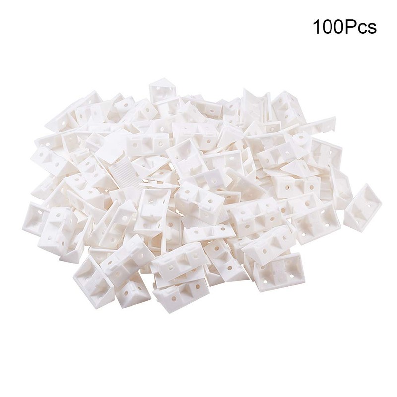 MroMax Corner Brackets, 42 x 20 x 20 mm, Plastic,