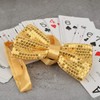 Men's Pre-Tied Shiny Sequin Banded Bow Ties - Fancy Bowties
