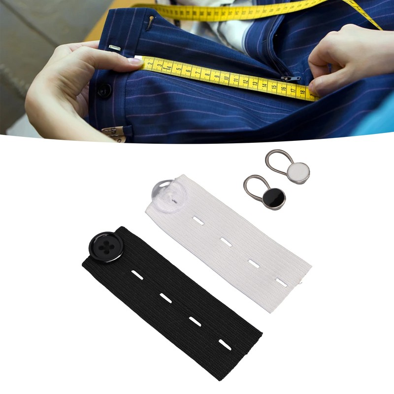 20pcs Extender Button Set with 10 Elastic Waist Extender Button