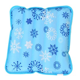 Summer Cooling Mat Reusable Ice Pillow Foldable Water Filling Ice Pillow Chair Pad, Multifunctional Waterproof Ice Pillow Water Seat Cushion for School Office Travel Home(14.17" x 14.17")