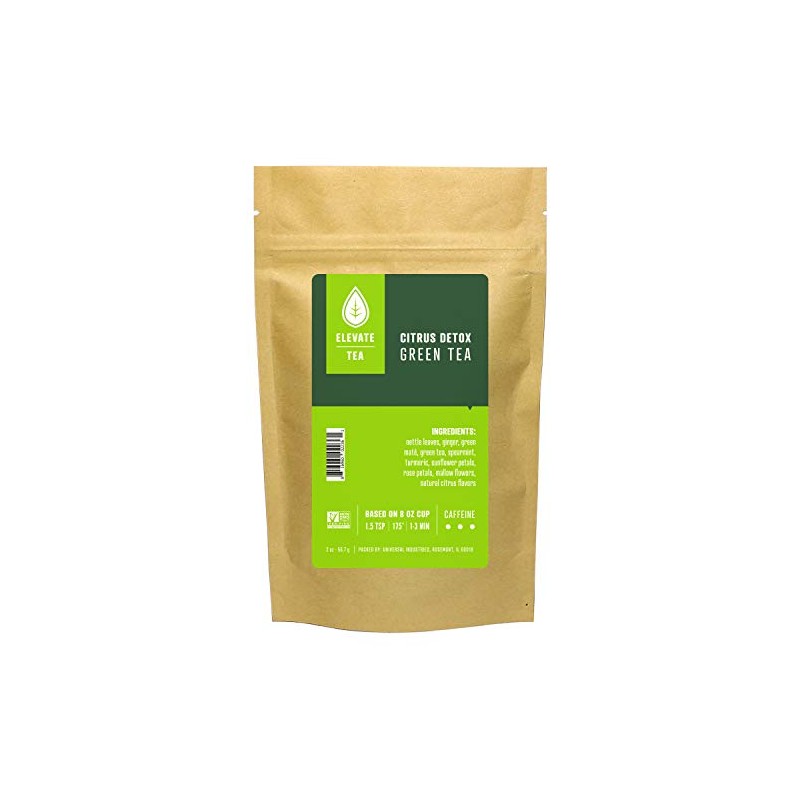 Elevate Tea Citrus Detox Tea - Loose Leaf Green Tea.