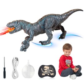 Nzkeuf Remote Control Dinosaur – RC Dinosaur Toys for Boys Age 3 4 5 6 7 8, Robot T Rex with Realistic Walking/Roaring