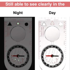 Compass Navigation, Portable Hiking Compass for Navigation, Lightweight Outdoor Compass for Camping Hiking Trekking and Any Other Outdoor Activity