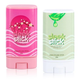 Pack of 2 Rehbarer Hair Wax Stick, Strong Hold Hair Wax Stick, Styling Hair Pomade Pen, Anti-Frizz Wax Stick for Hair, Styling Wax Pen, Hair Pomade Stick for Flyaway Hair Care, Hair Wax Stick