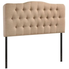 Rosebery Kids Queen Tufted Panel Headboard in Beige
