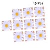 CIYODO Modern Banquet Napkin Holder 10pc Sunflower Napkin Rings Linen