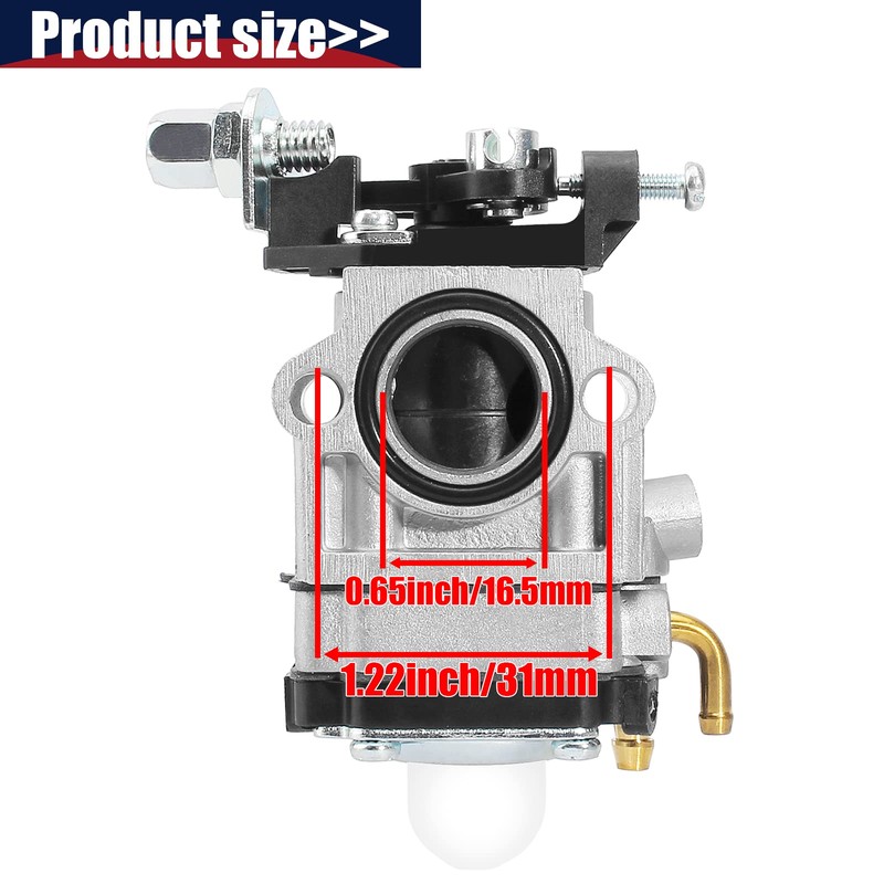 QAZAKY Carburetor for 33cc 40cc 43cc 47cc 49cc 50cc 2-Stroke