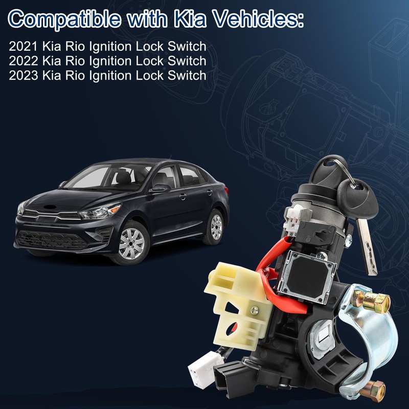 81900-H9G00 Ignition Lock Cylinder & Housing for 2021 2022 2023