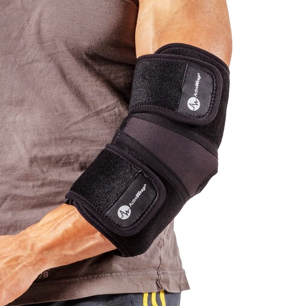 ActiveWrap - Elbow Gel Ice Pack Wrap for Elbow and Nerve Pain, Swelling, Tendon Tear and More, with Reusable Ice Packs for Injuries with Compression Straps, Use for Hot and Cold Therapy, X-Large