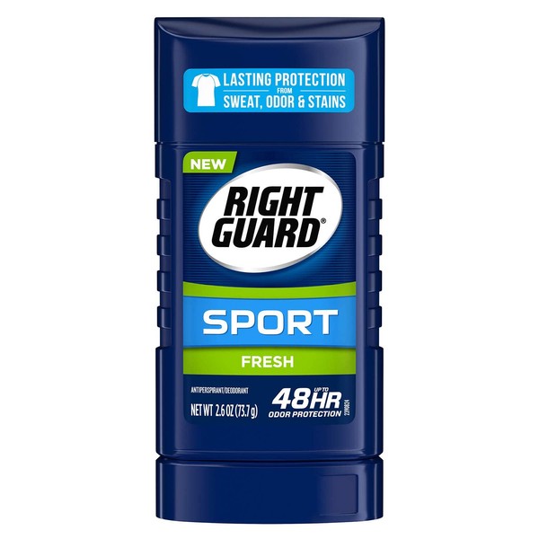 RIGHT GUARD Sport Antiperspirant Up To 48HR, Fresh 3.0 oz (Pack of 4)