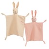 insular Bunny Lovey Blanket for Boys and Girls, Organic Cotton