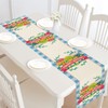 2 Pack Easter Egg Rabbit Bunny Easter Table Runners, Spring