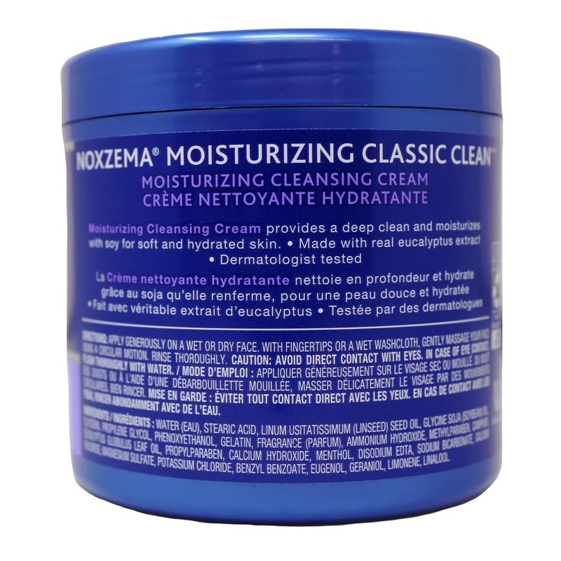Noxzema Classic Clean, Moisturizing Cleansing Cream 12 Oz (Pack of