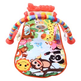 Baby Gyms Play Mats Musical Learning Walker Multi Functional Piano Gym Activity Mats Red