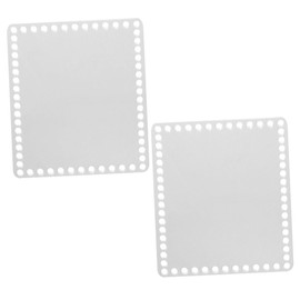 NUOBESTY 2pcs Bag Weaving Board Acrilic Sheet Size DIY HandbagAccessories Weaving Material Knitting Tools Square Weaving Board Weaving Tools Acrylic Board Flat Woven Basket Lock Crafts 15c Woven Board