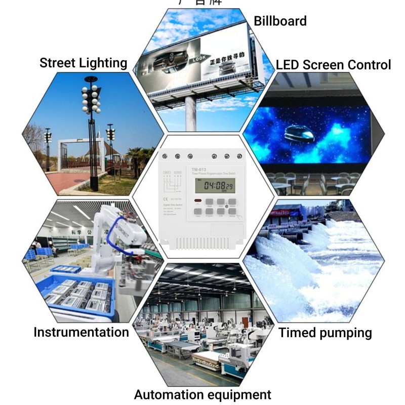 Three Phase Timer Switch Digital Weekly Programmable 380V Time Relay